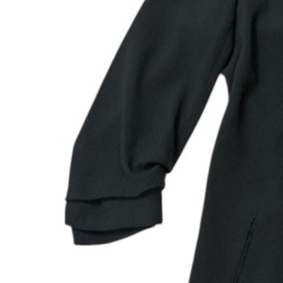 Aritiza Babaton Power Blazer Sz 4 Black Open Front Minimalist Career Chic - Picture 6 of 15